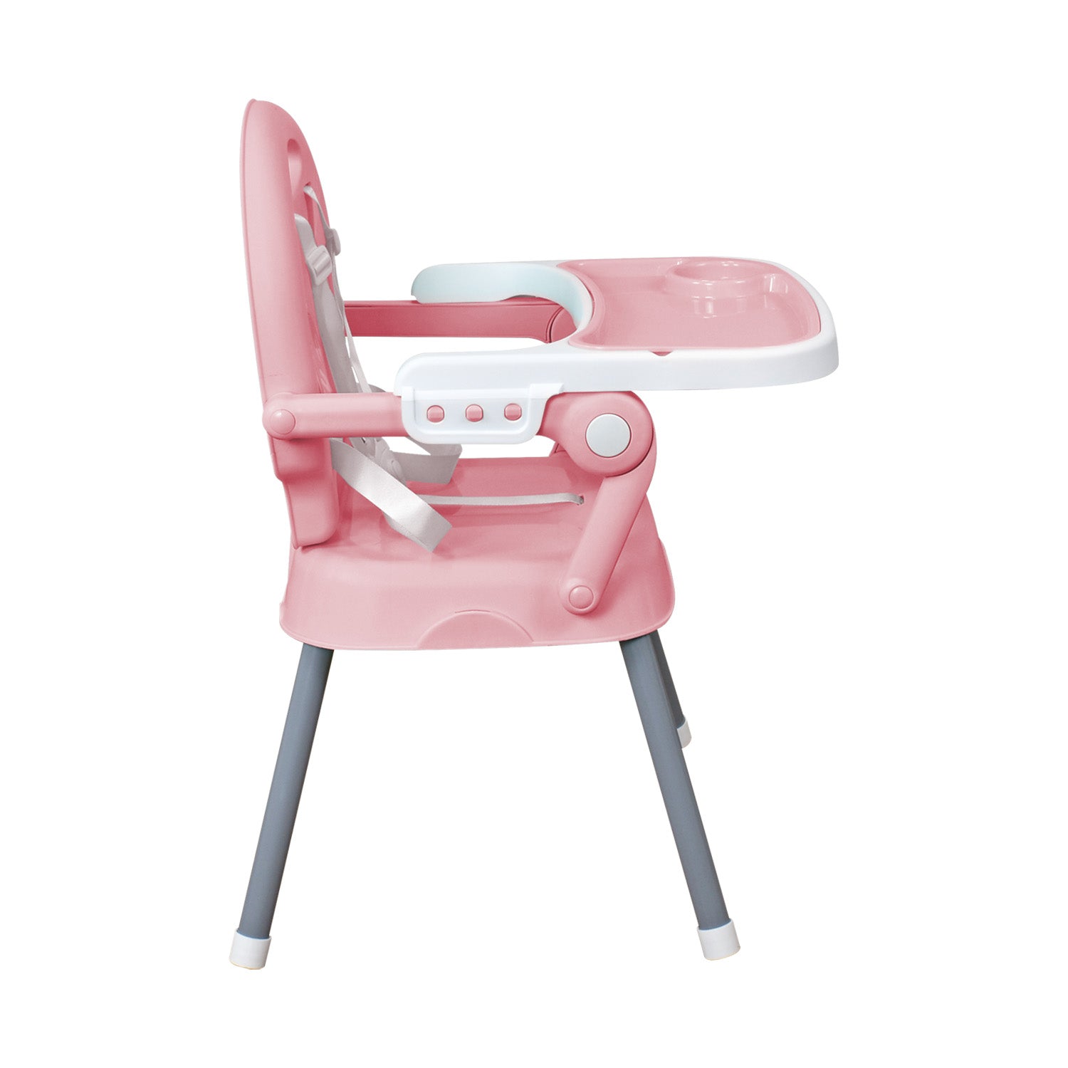 Silla comedor bebe 3en1 Happy Baby rosa CP7000