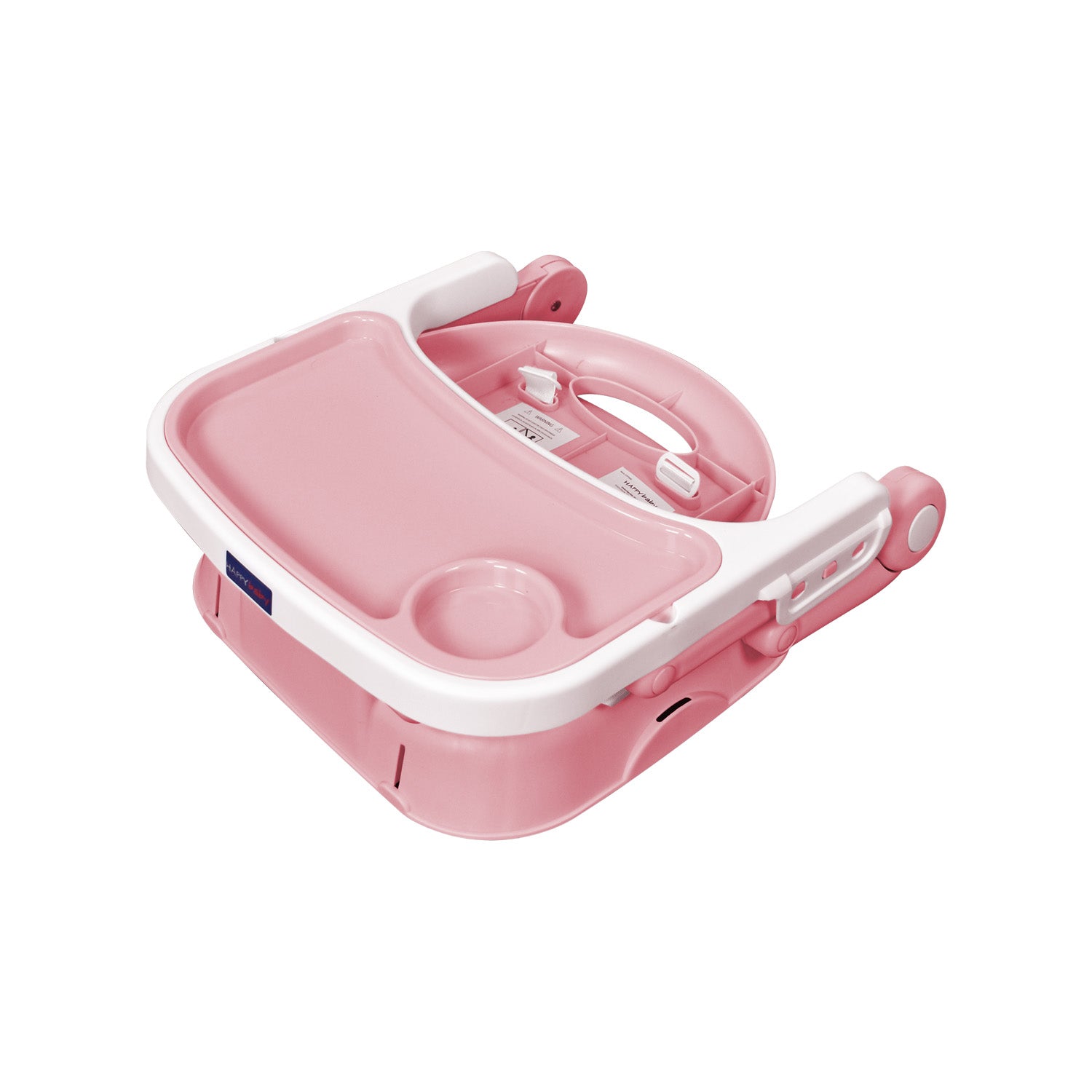 Silla comedor bebe 3en1 Happy Baby rosa CP7000