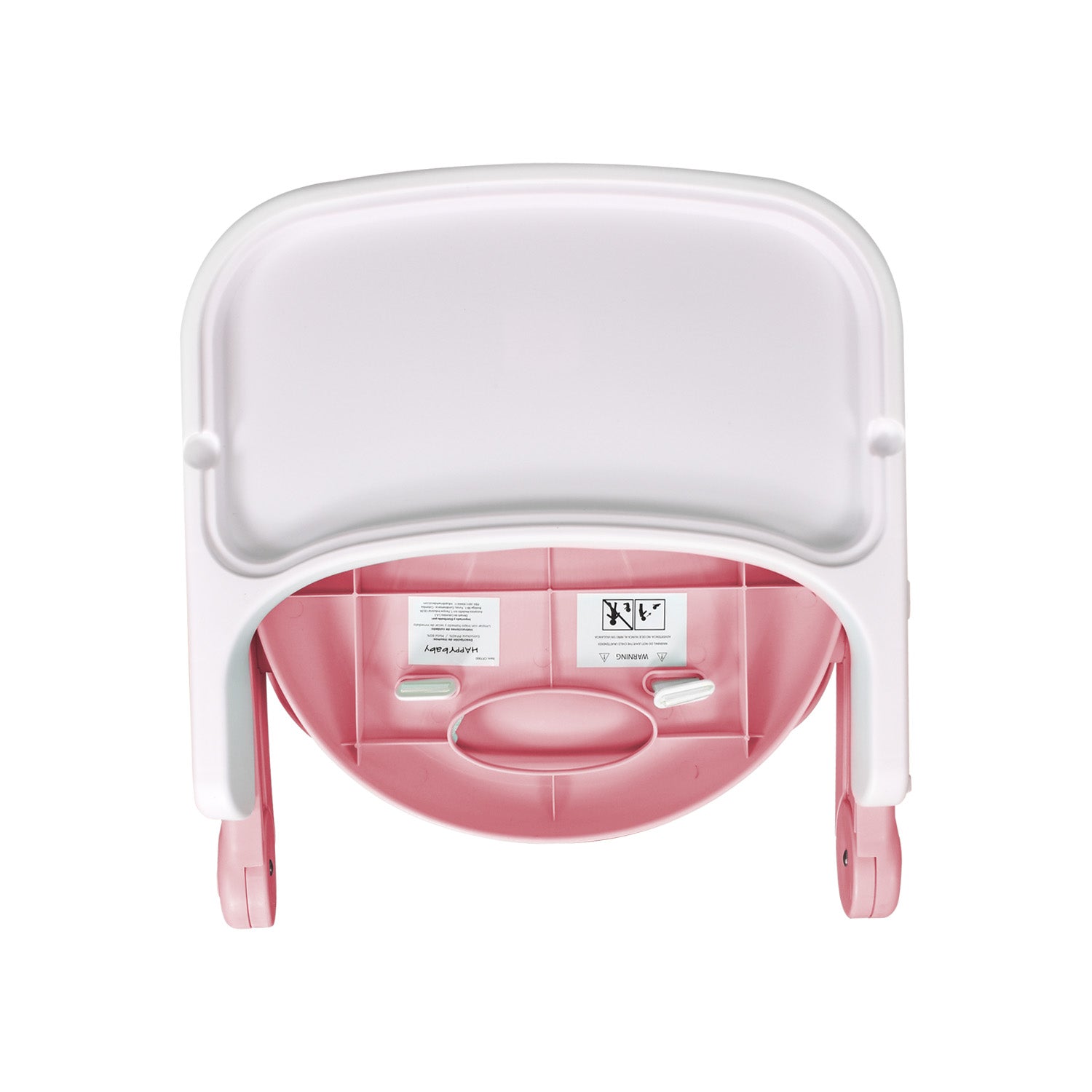 Silla comedor bebe 3en1 Happy Baby rosa CP7000