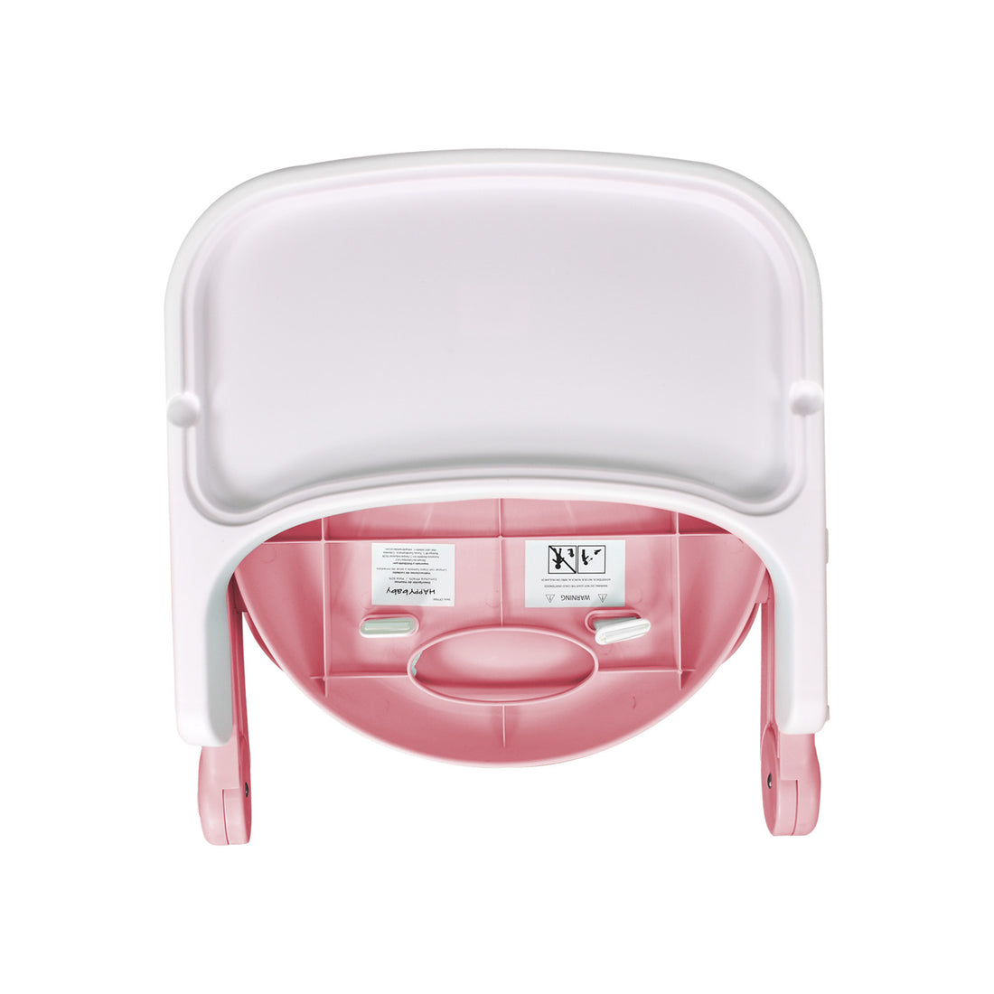 Silla comedor bebe 3en1 Happy Baby rosa CP7000