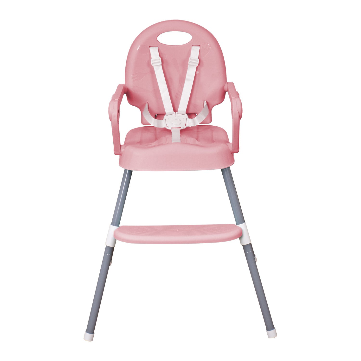 Silla comedor bebe 3en1 Happy Baby rosa CP7000