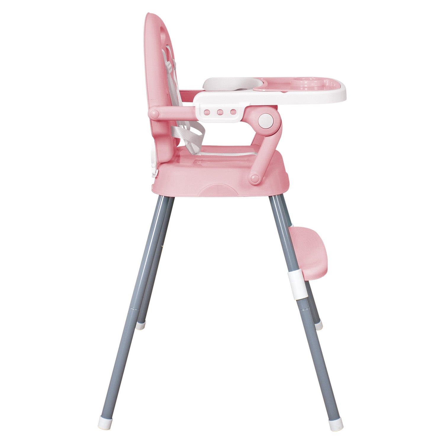 Silla comedor bebe 3en1 Happy Baby rosa CP7000