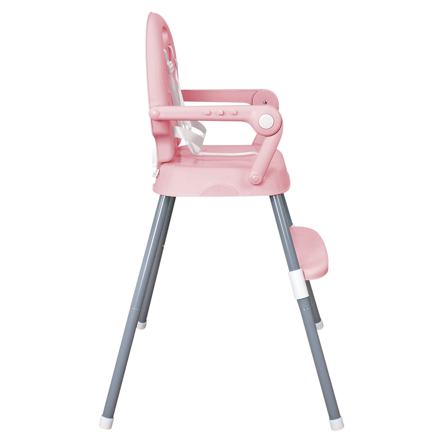 Silla comedor bebe 3en1 Happy Baby rosa CP7000