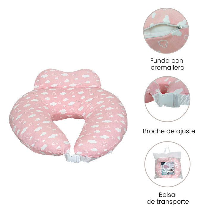 Almohada de lactancia Rosa Premium Baby PB2517