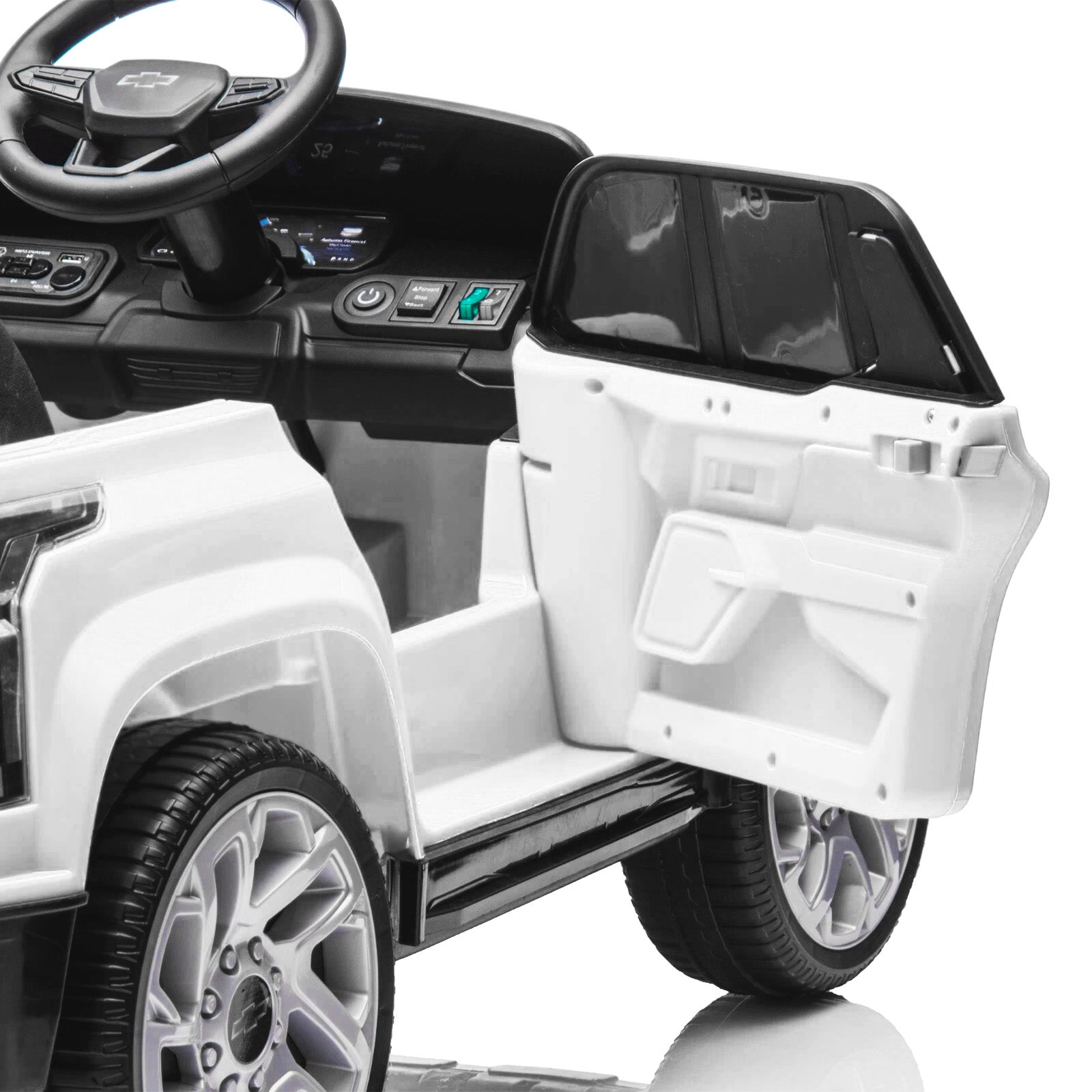 Carro Electrico Niño Niña Montable Chevrolet HB1188 Blanco