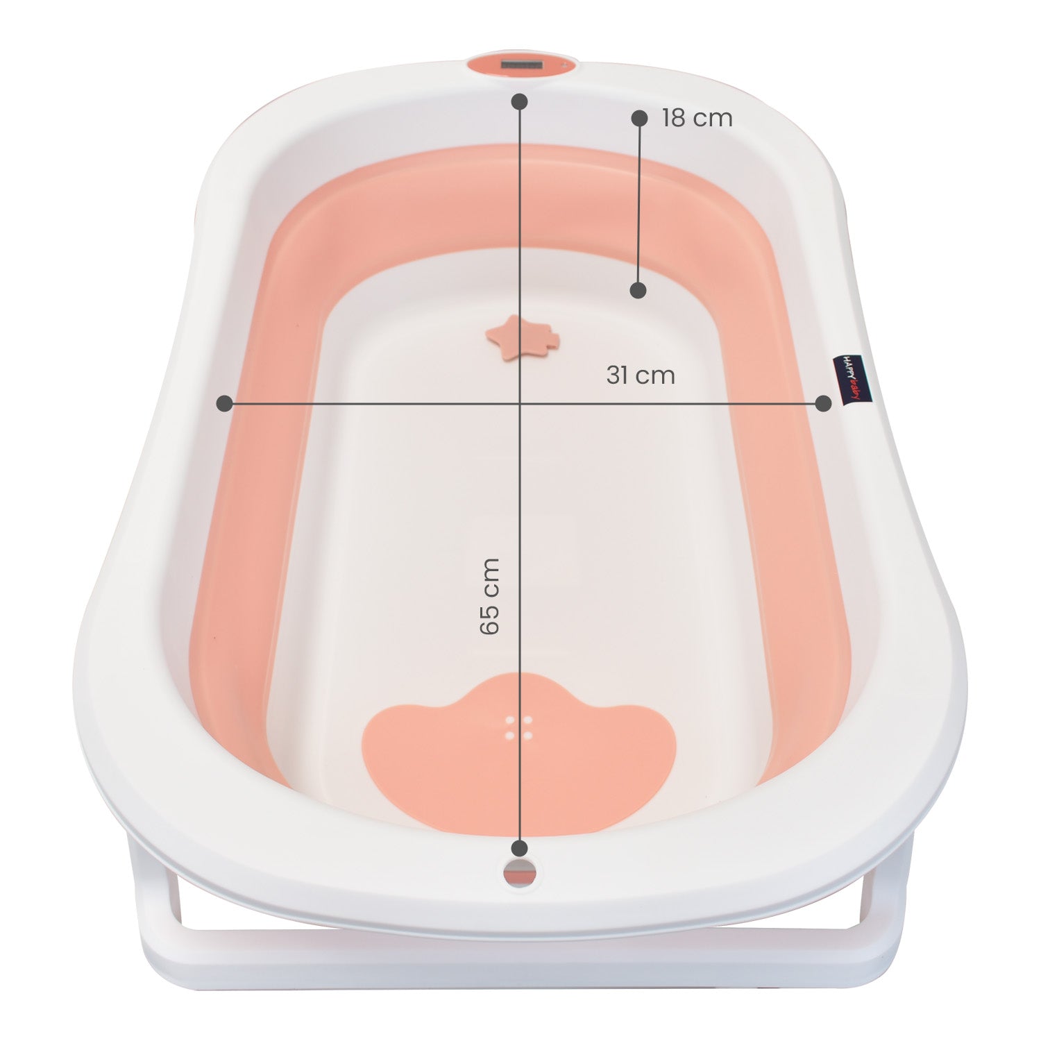 Bañera Bebé Stand Changer y Soporte Metálico Rosa Priori