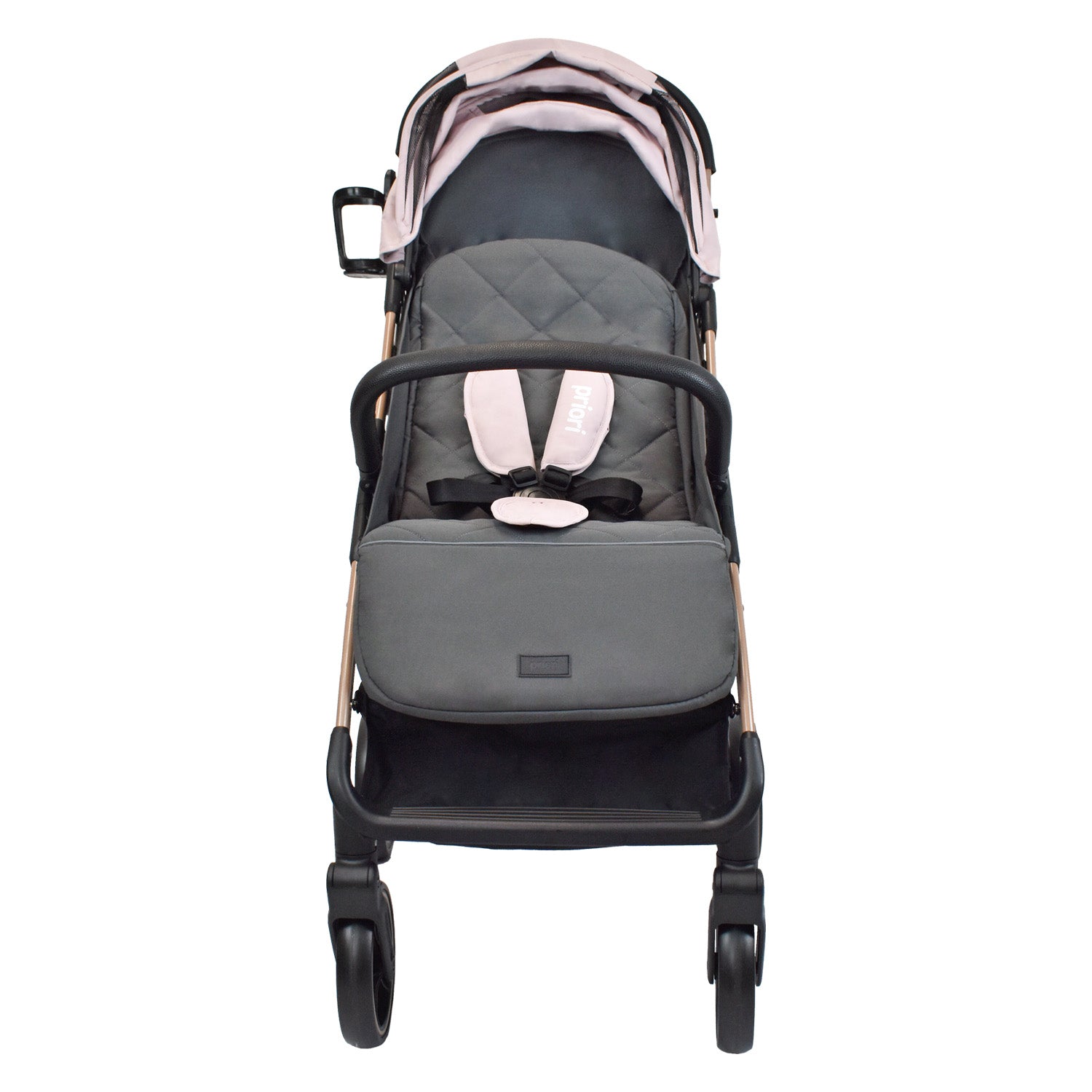 Combo Coche Nova Rosa +Cuna Ariel Octopus Priori Rosa
