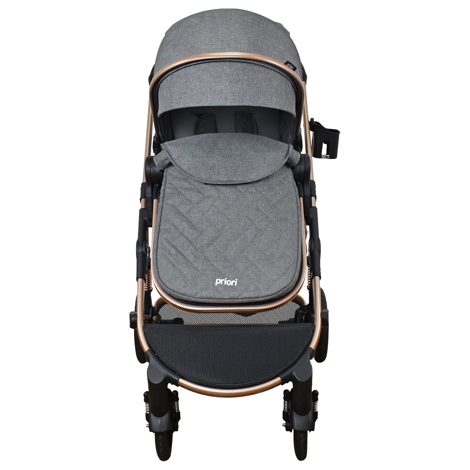 Coche Bebe 4 en 1 Travel System Cris Priori Gris