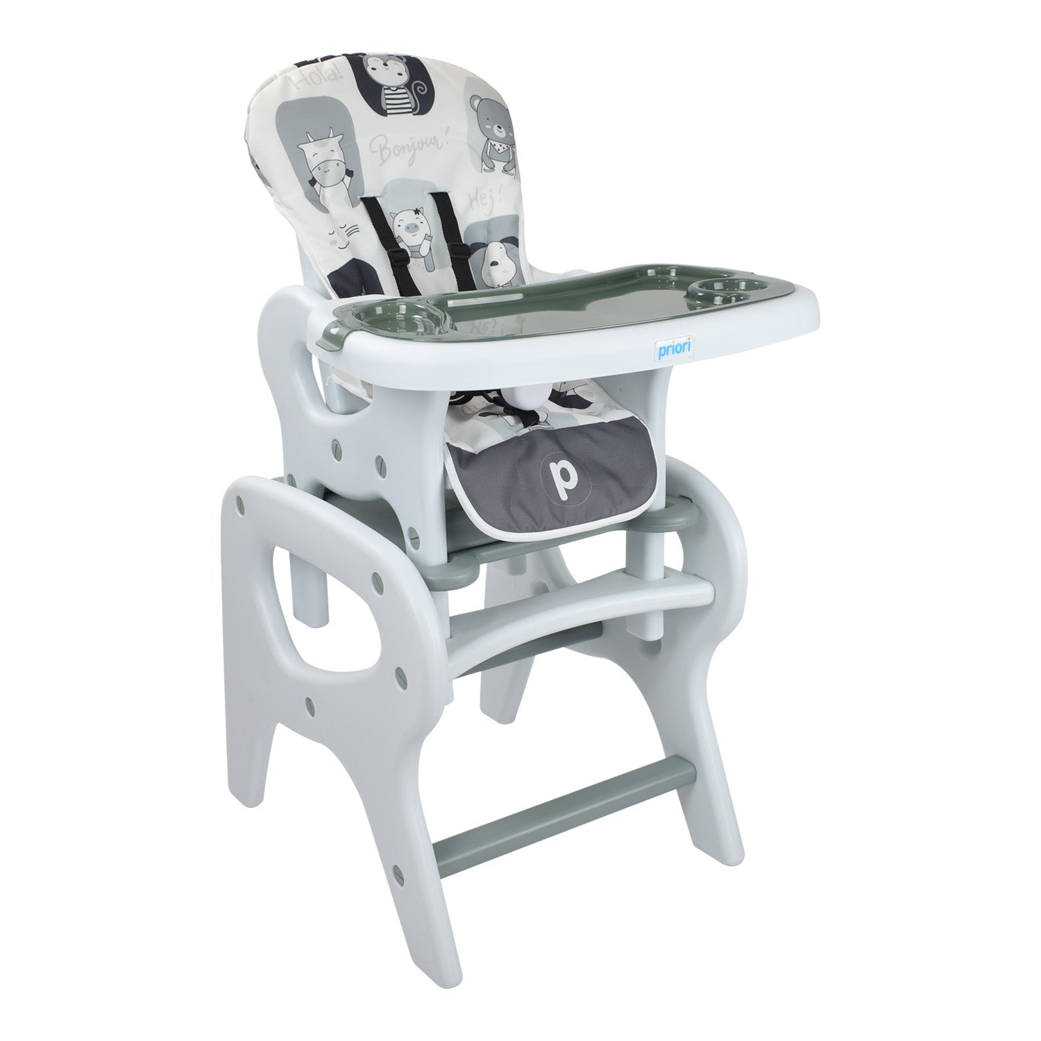 Comedor Bebe Escritorio PCM-10 Animals Gris Priori