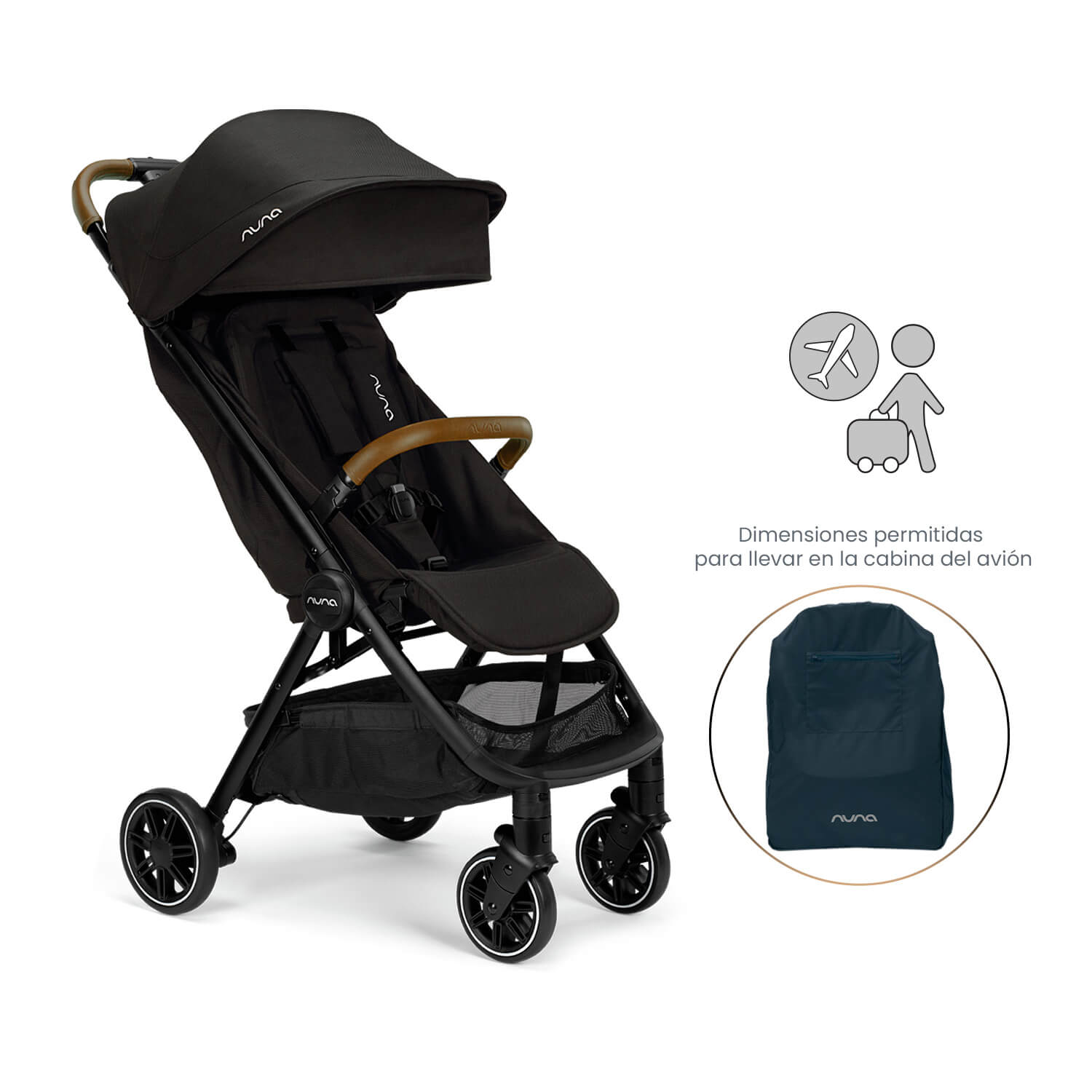 Combo Coche Bebé TRLV+Pipa Lite Rx Nuna Caviar