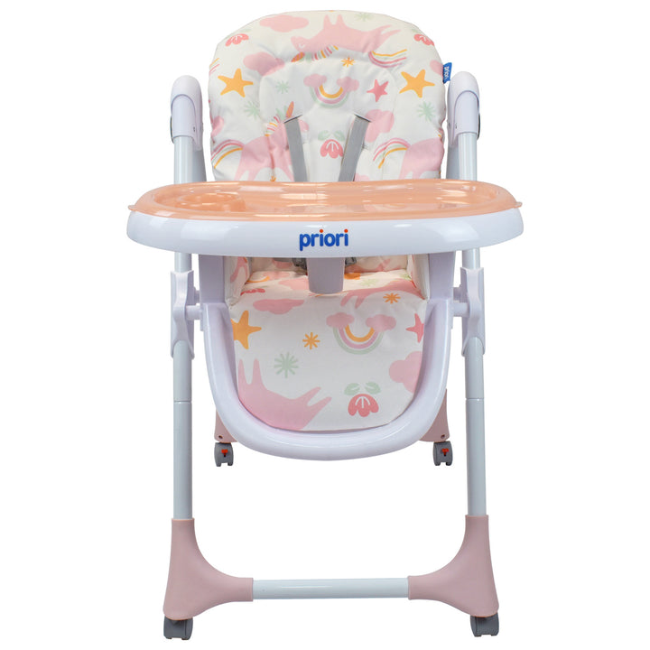 Silla Comedor Bebe Rosada Charlie Priori