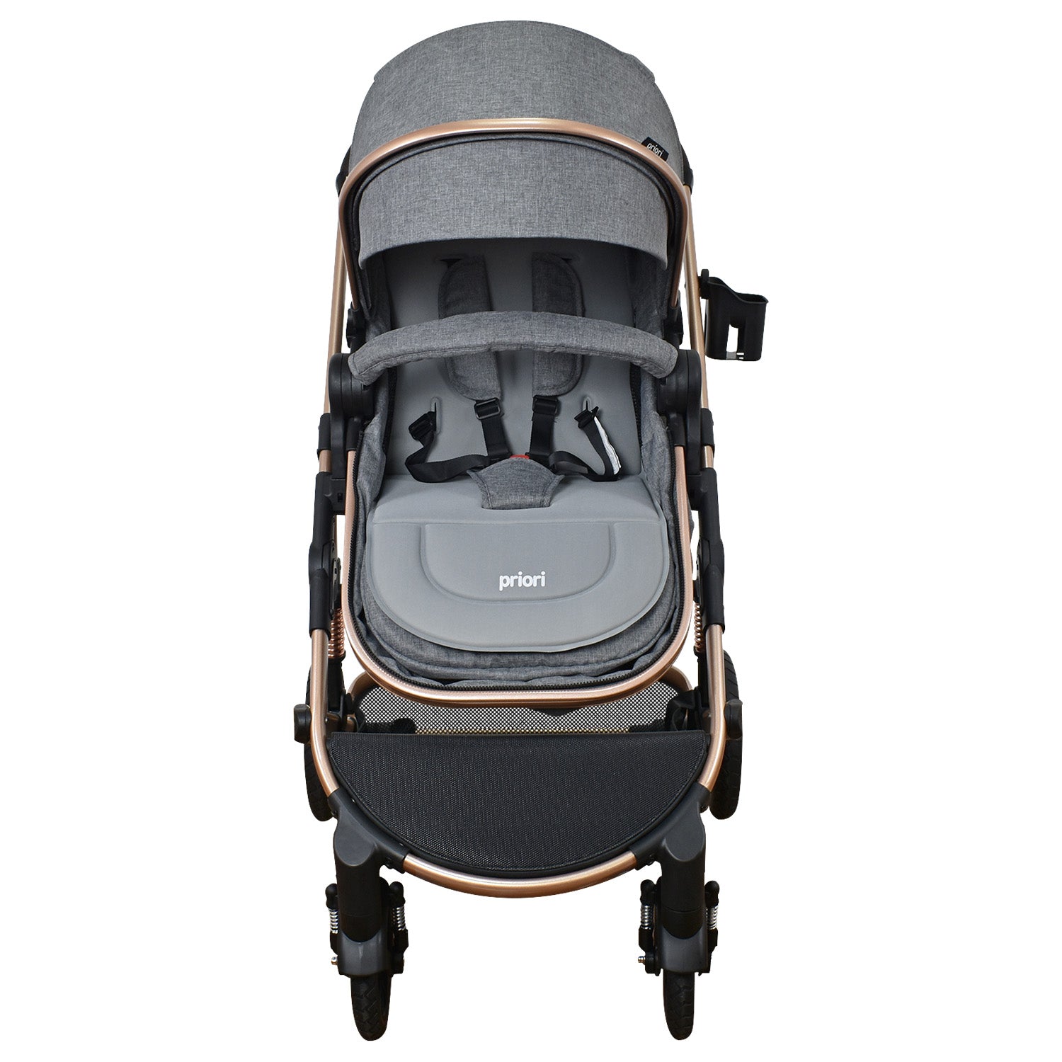 Coche Bebe 4 en 1 Travel System Cris Priori Gris