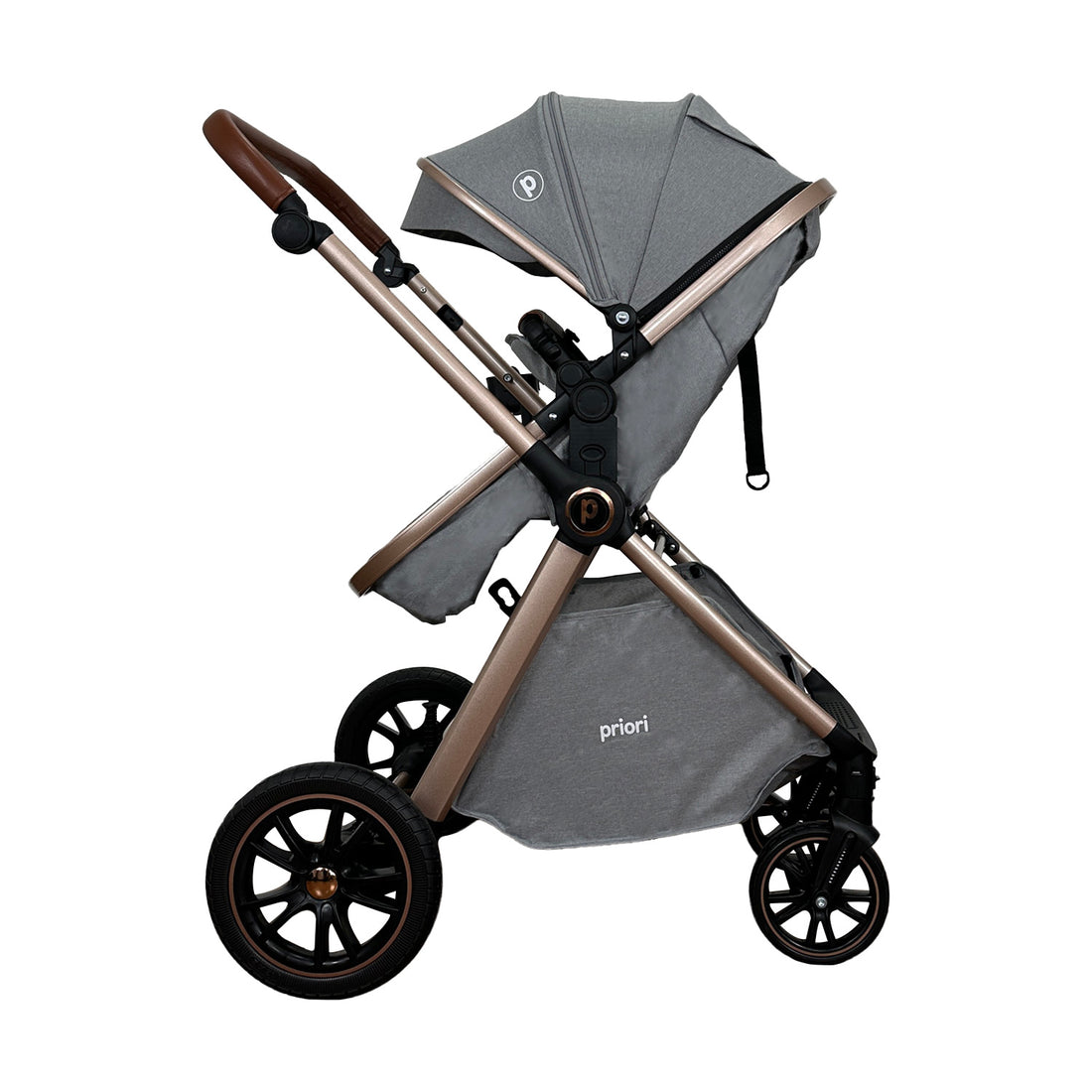 Coche Bebe Travel System Snow Priori Gris