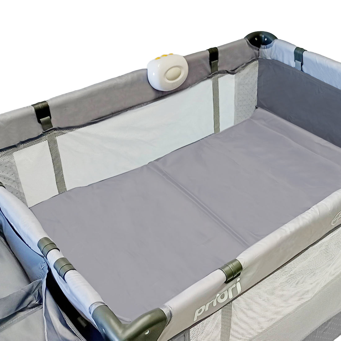 Corral Cuna Bebe Mecedora Priori Pcu8500 Gris