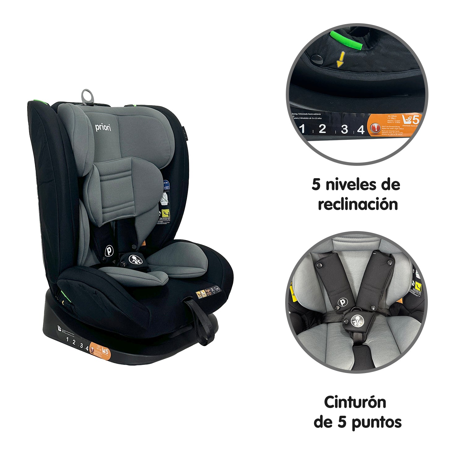 Silla Carro Bebe Priori Prix Isize Negro