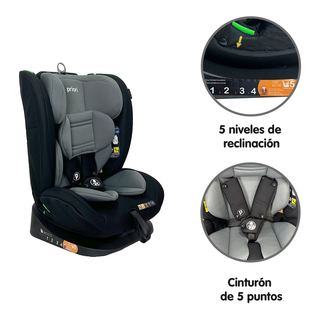 Silla Carro Bebe Priori Prix Isize Negro