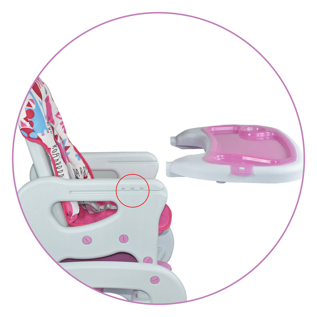Comedor Bebé Escritorio Priori Rosa PCM10 Trixxie Dina