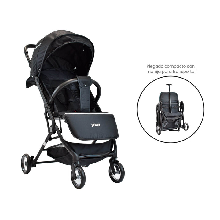 Coche Bebe Priori Tipo Maleta Ferrara Negro