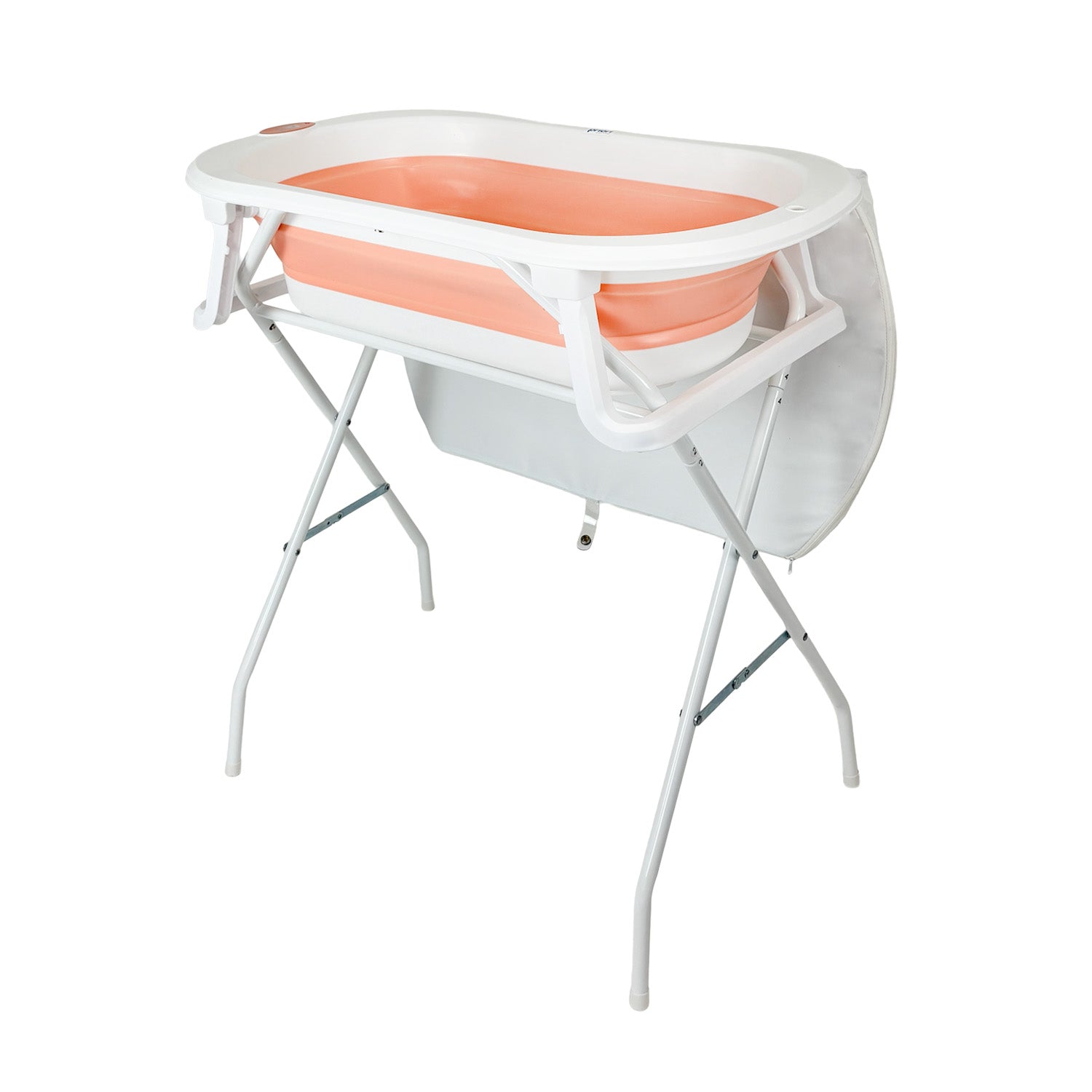 Bañera Bebé Stand Changer y Soporte Metálico Rosa Priori