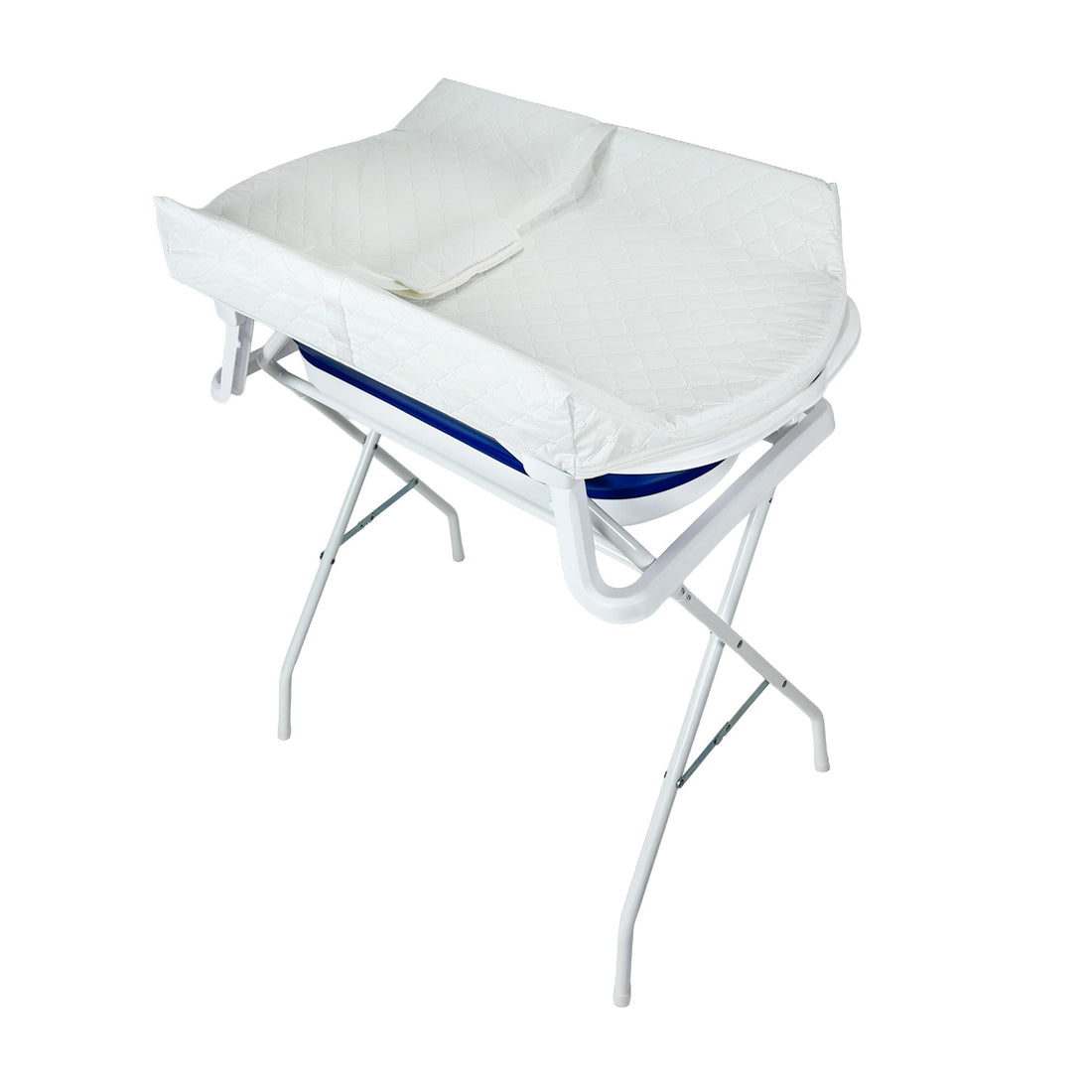 Bañera Bebé Stand Changer y Soporte Metálico Azul Priori