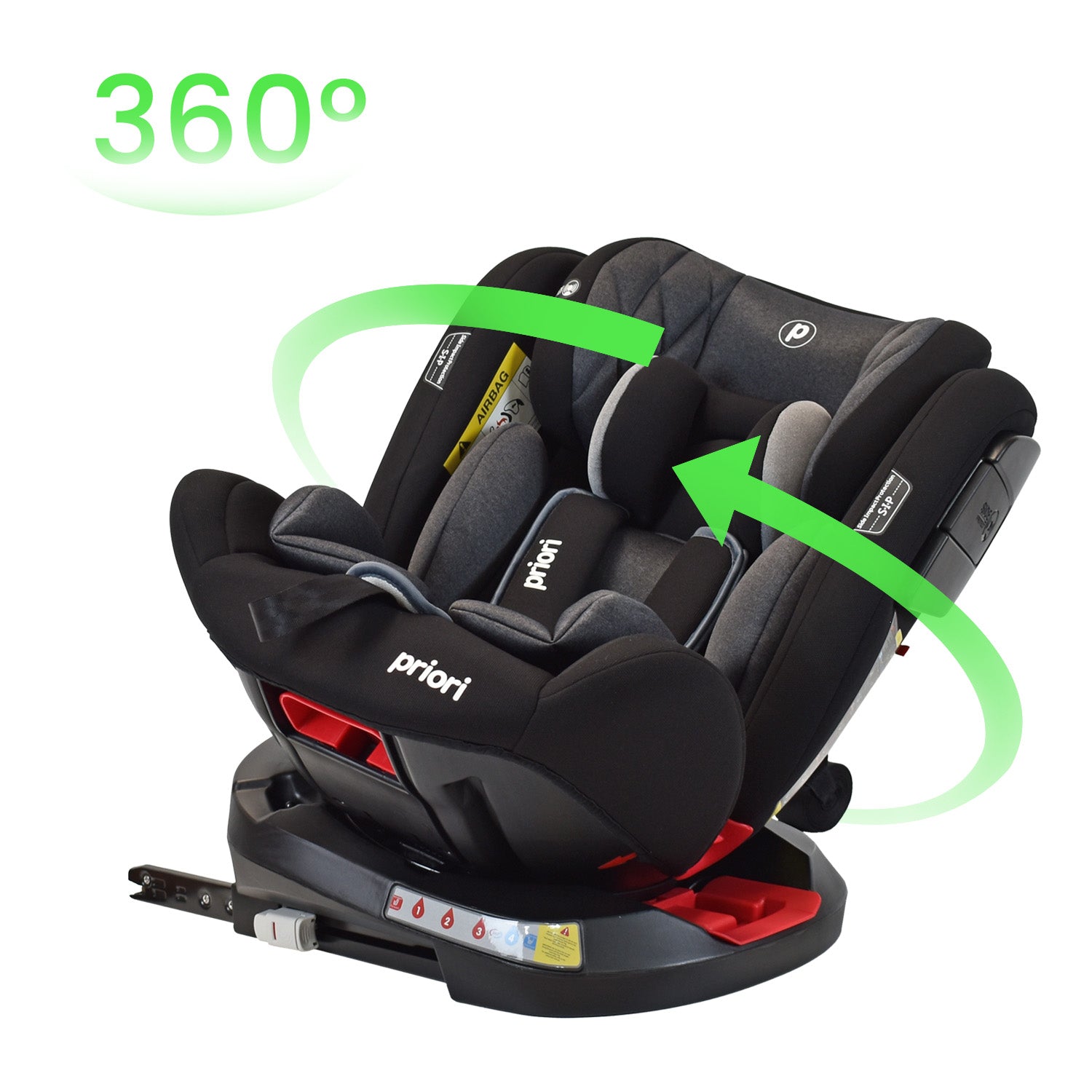 Silla De Carro Bebe Twist Con Isofix Negra  Priori