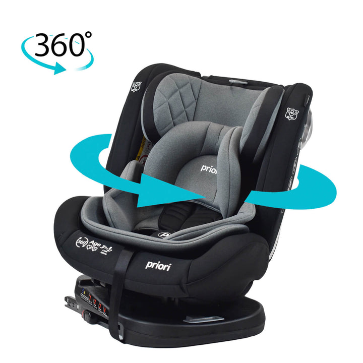 Silla Carro Bebe First Plus 360° Priori Gris