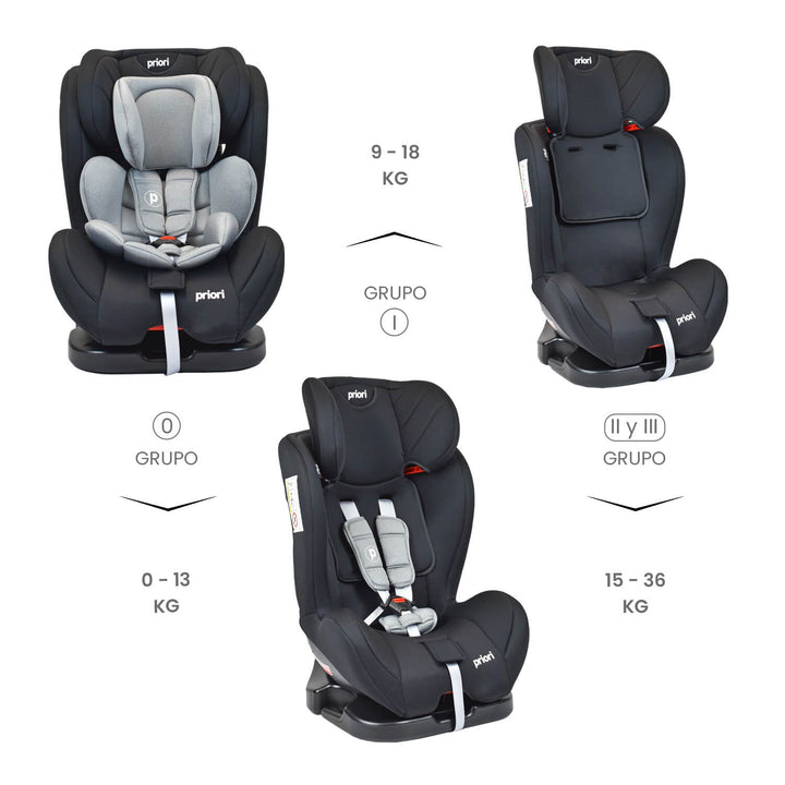 Silla para carro bebé Priori Prix Negro