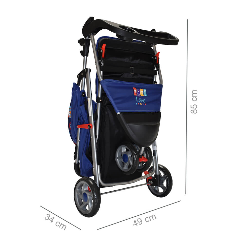 Coche Bebe Mami Love Azul MM2044