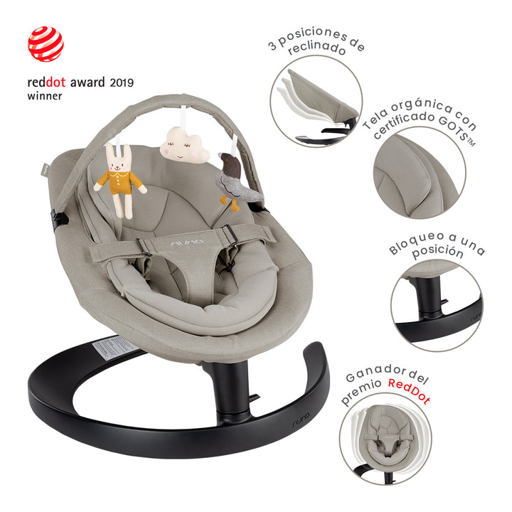 Silla Mecedora Bebe Nuna Leaf Grow Hazelwood