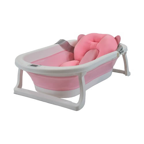 Combo Coche Bebe Klaus + Bañera Hawai Happy Baby Rosa