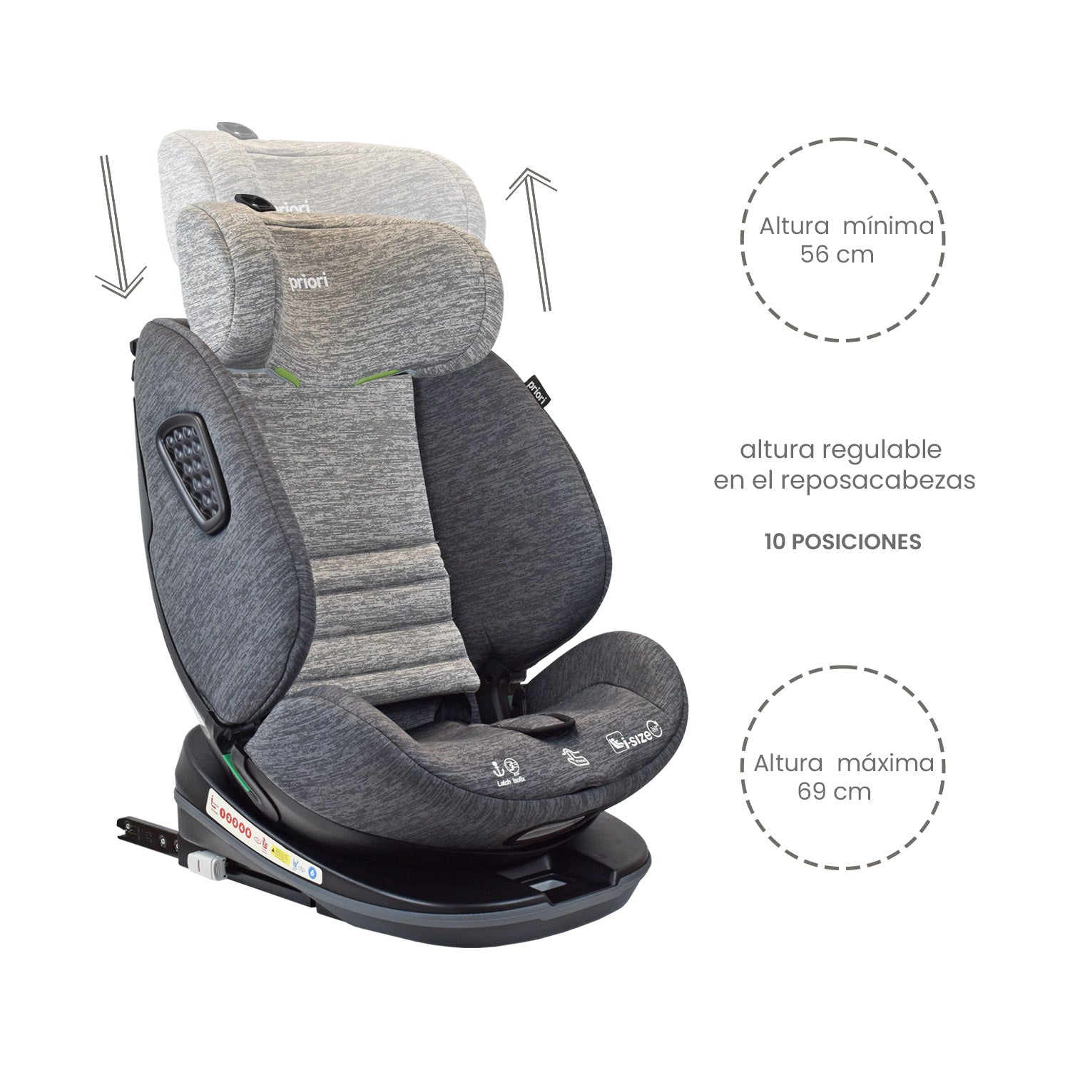 Silla Carro Bebe Priori I Hero Gris