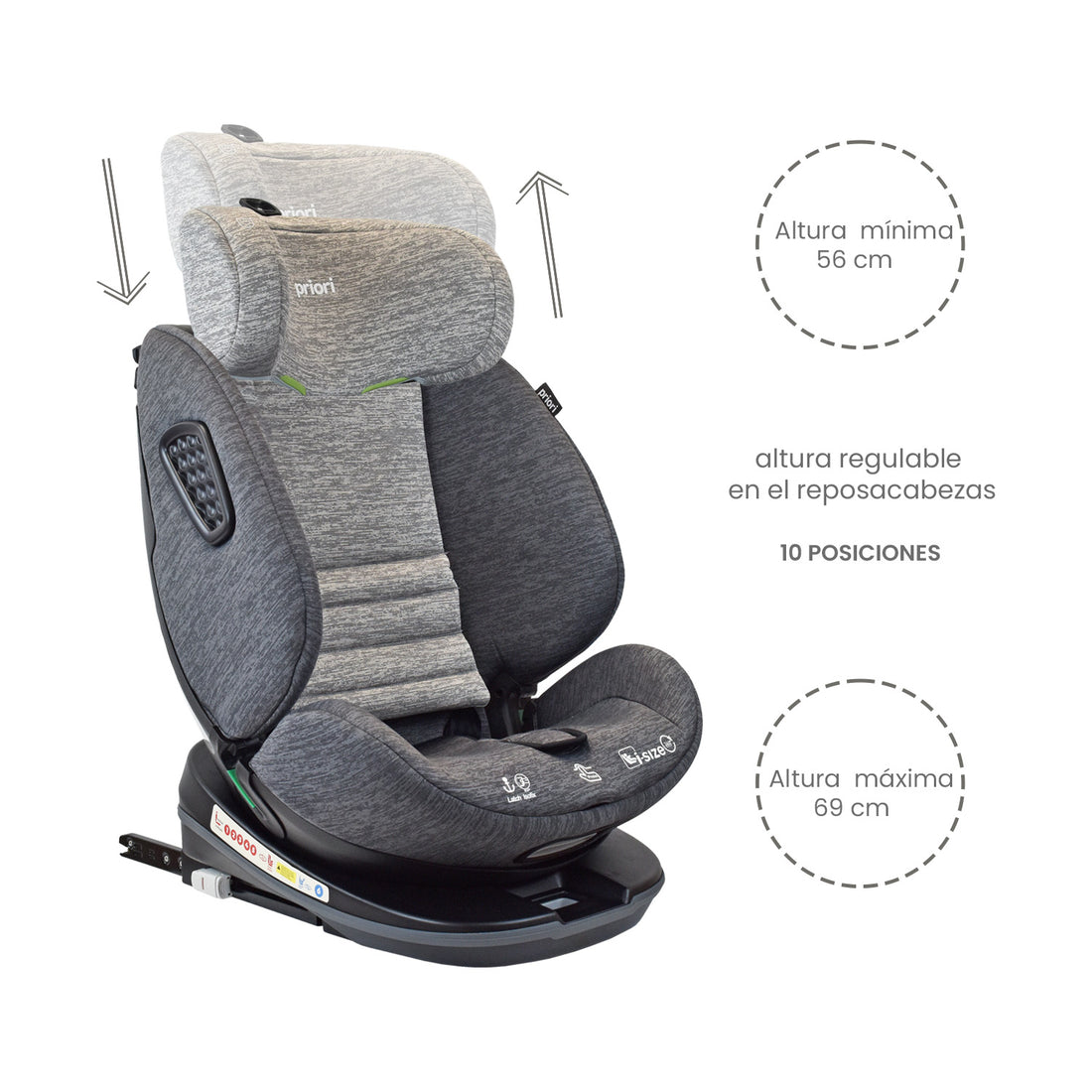 Silla Carro Bebe Priori I Hero Gris