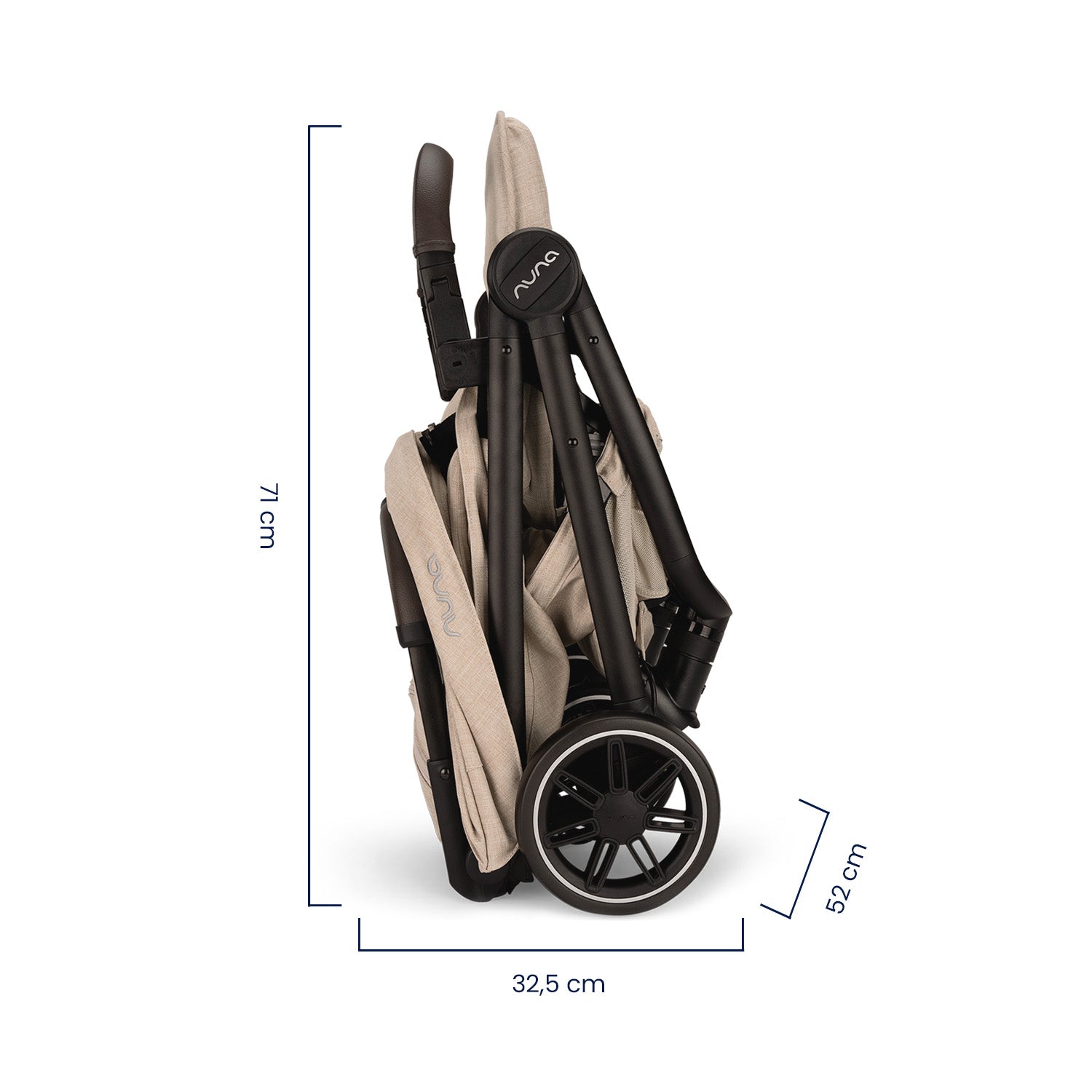 Coche Bebe Nuna Ultracompacto Para Avión TRVL Biscotti