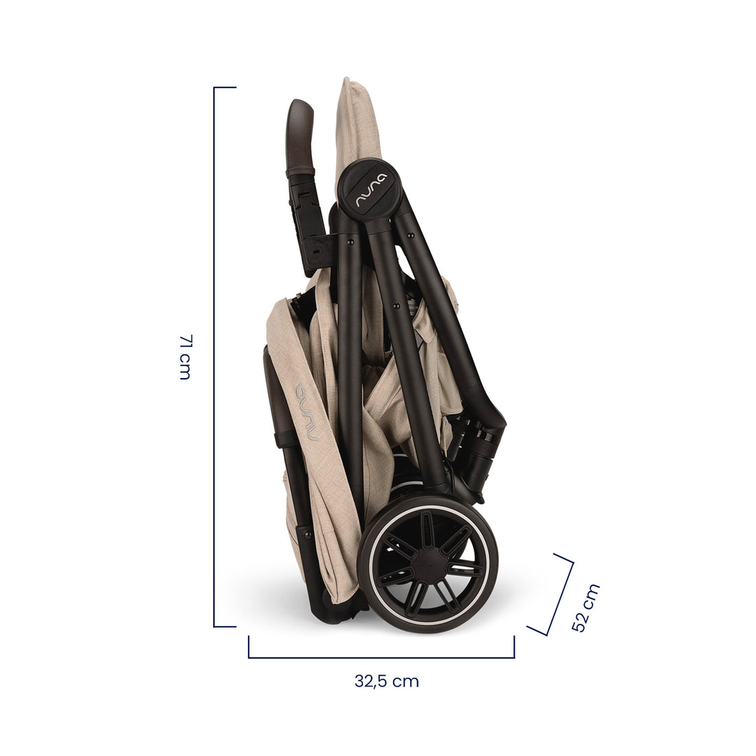Coche Bebe Nuna Ultracompacto Para Avión TRVL Biscotti