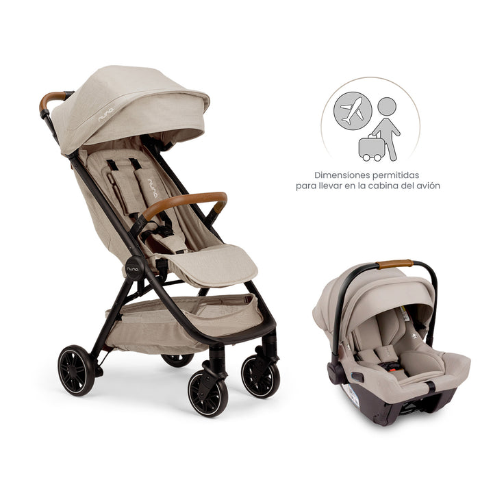 Coche Bebe Nuna Ultracompacto + Huevito Hazelwood