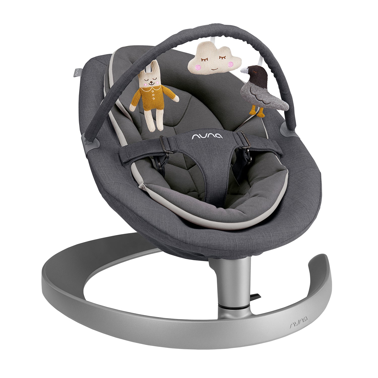 Silla Mecedora Bebe Nuna Leaf Grow Gris