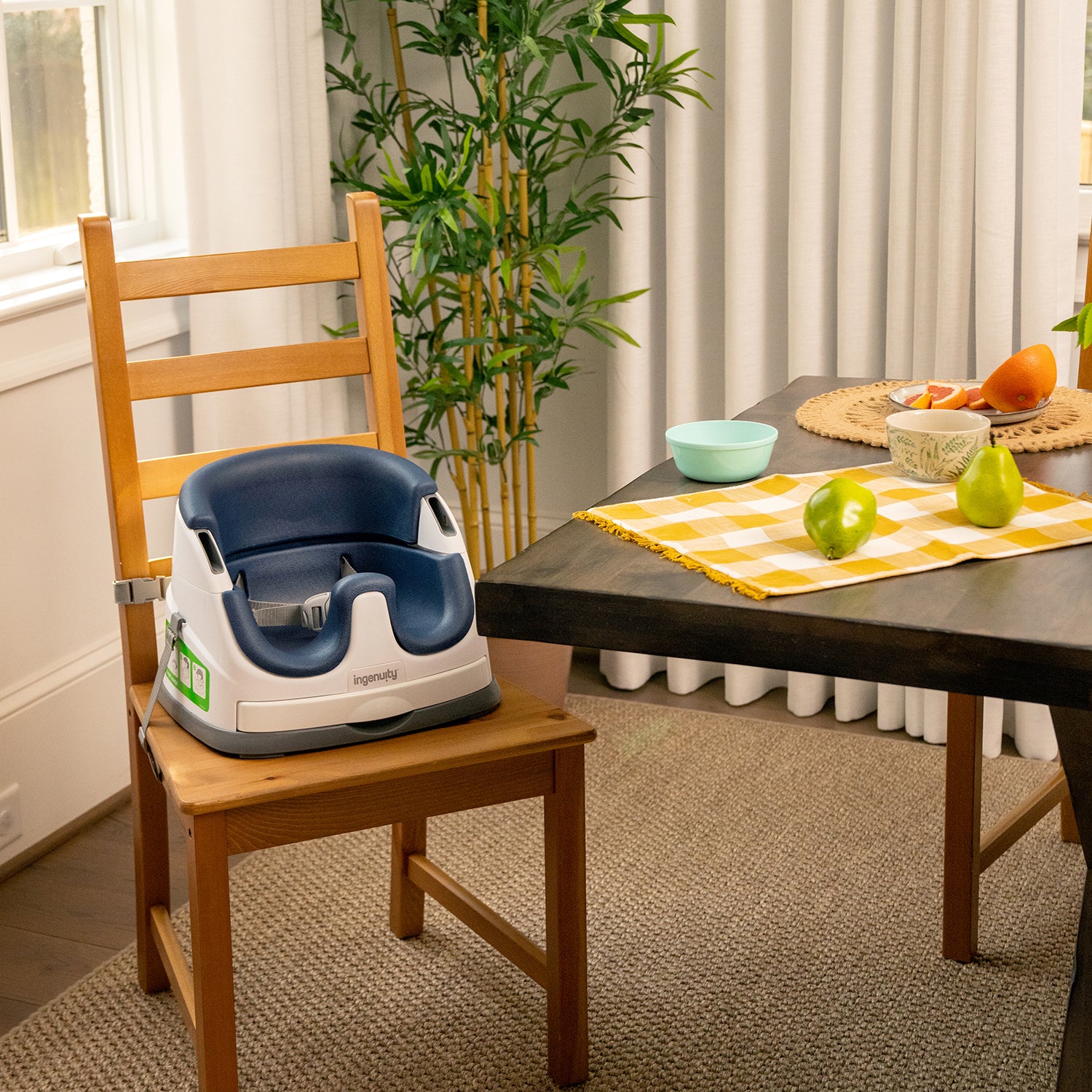 Silla comedor Booster Multiusos Bebe Ingenuity Azul 16727