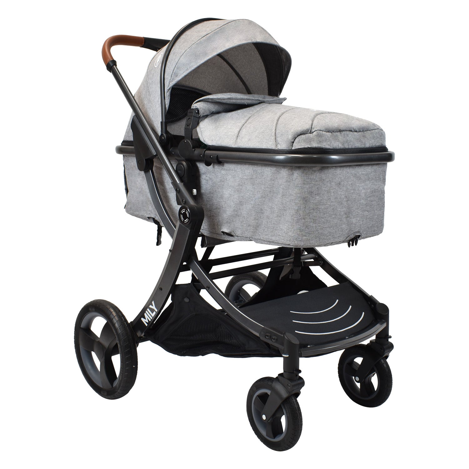 Coche Moises Bebé Mily Cs Gris Priori