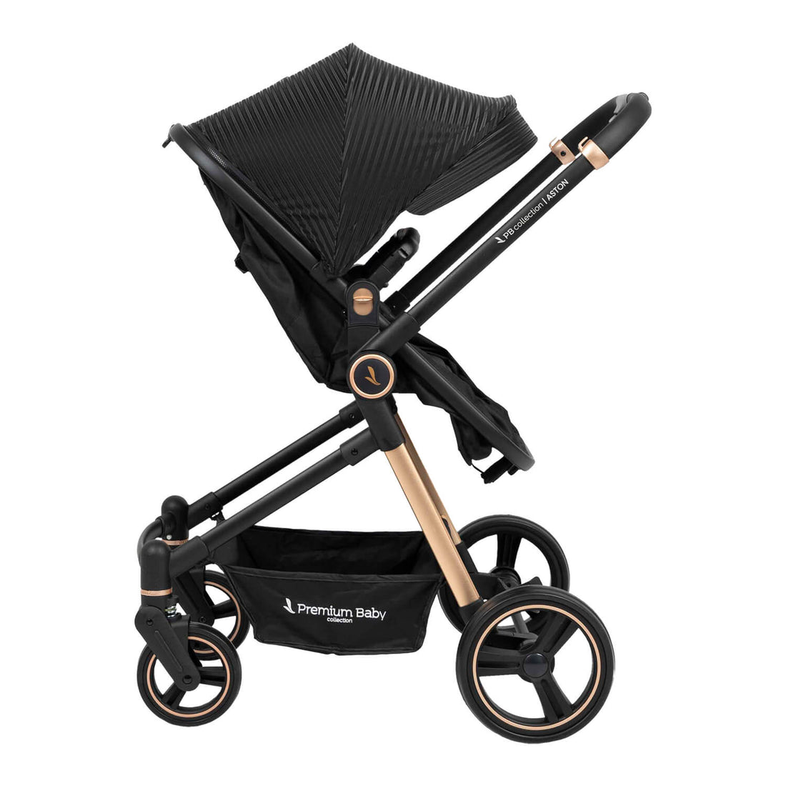 Coche Bebé Moises Aston Lineas Premium Baby Collection Negro