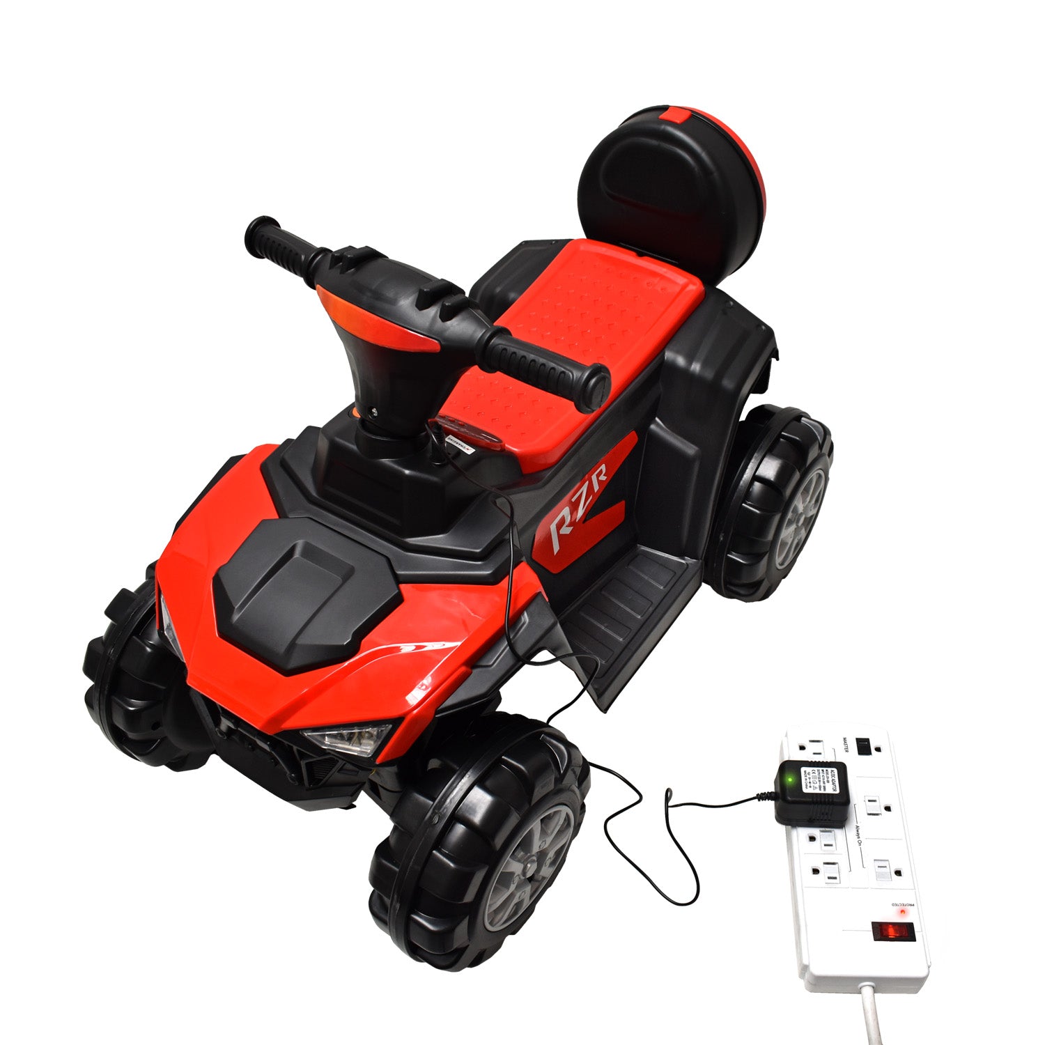 Cuatrimoto Moto Eléctrica Montable Niño Niña DM1001 Rojo 4.5V