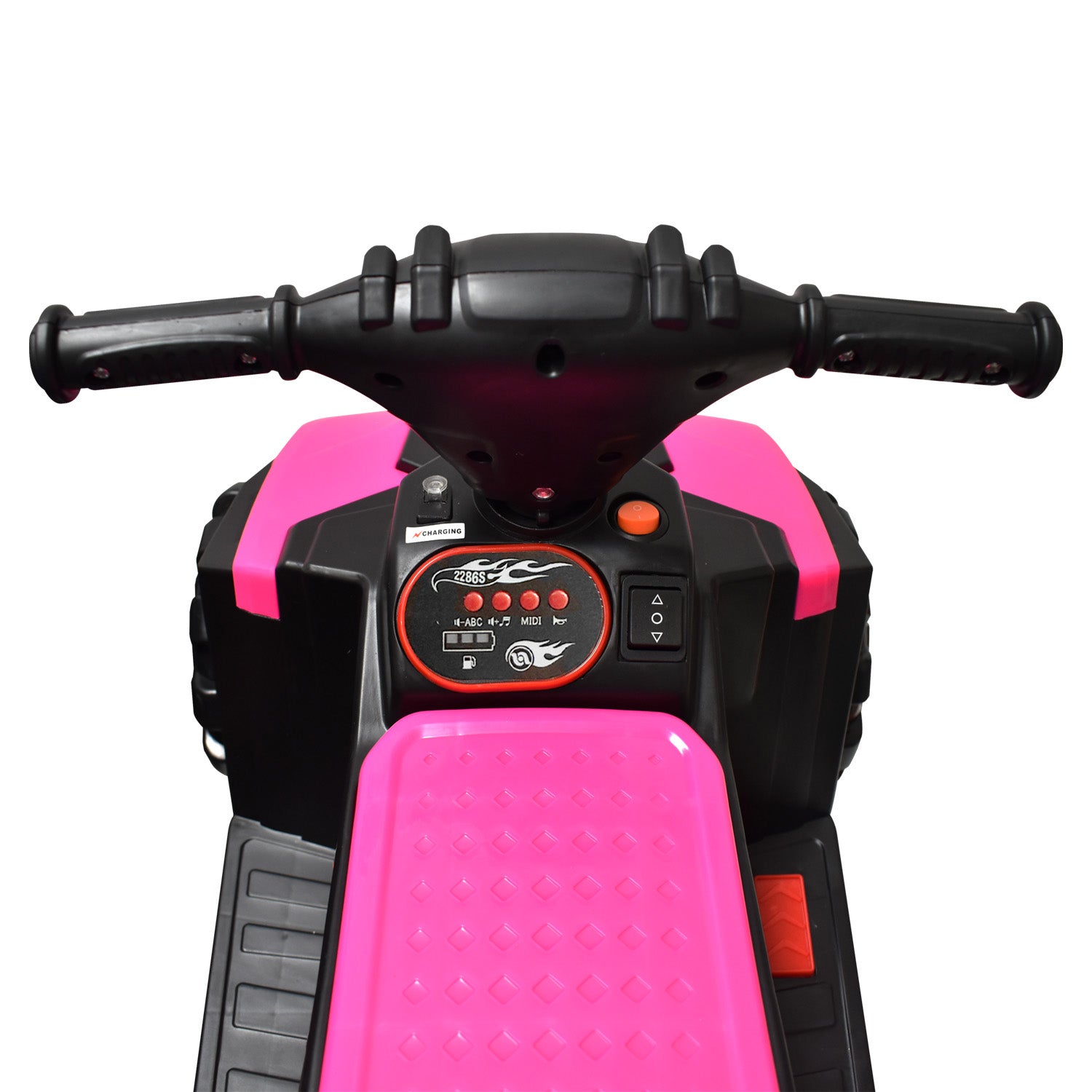 Cuatrimoto Moto Eléctrica Montable Niña DM1001 Rosada 4.5V