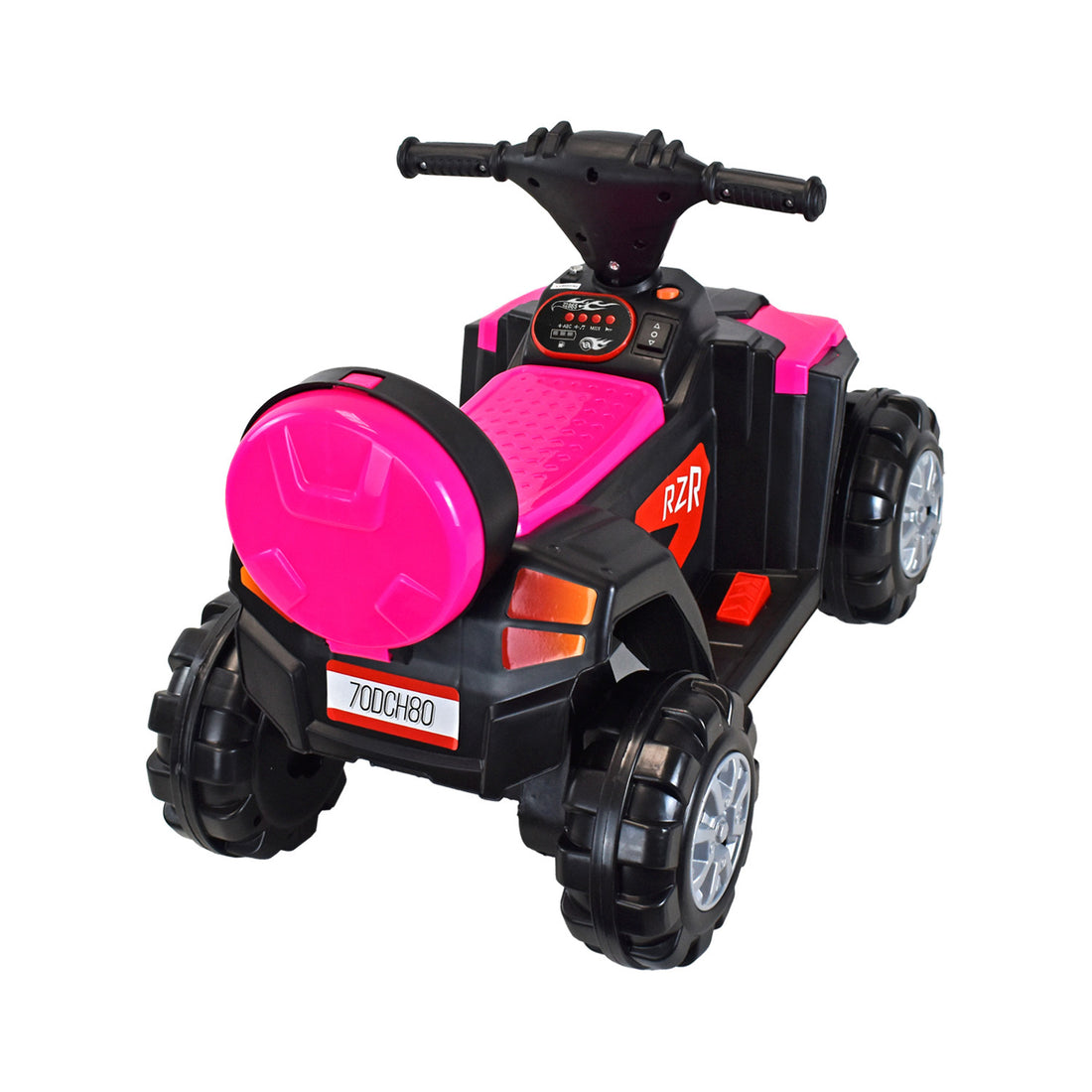 Cuatrimoto Moto Eléctrica Montable Niña DM1001 Rosada 4.5V