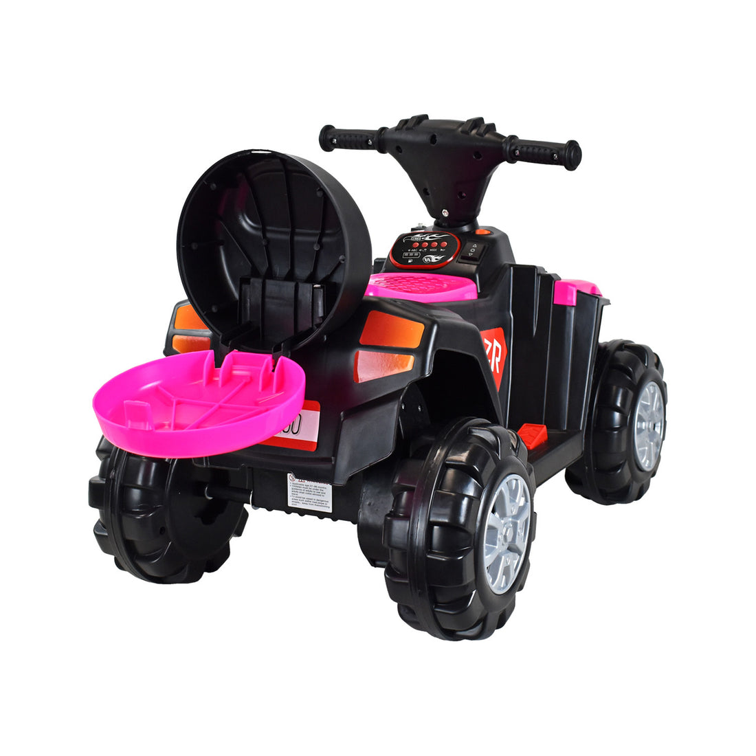 Cuatrimoto Moto Eléctrica Montable Niña DM1001 Rosada 4.5V