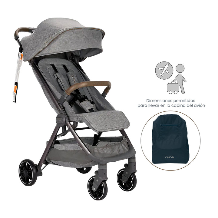Coche Bebe Nuna Ultracompacto Para Avión TRVL Refined