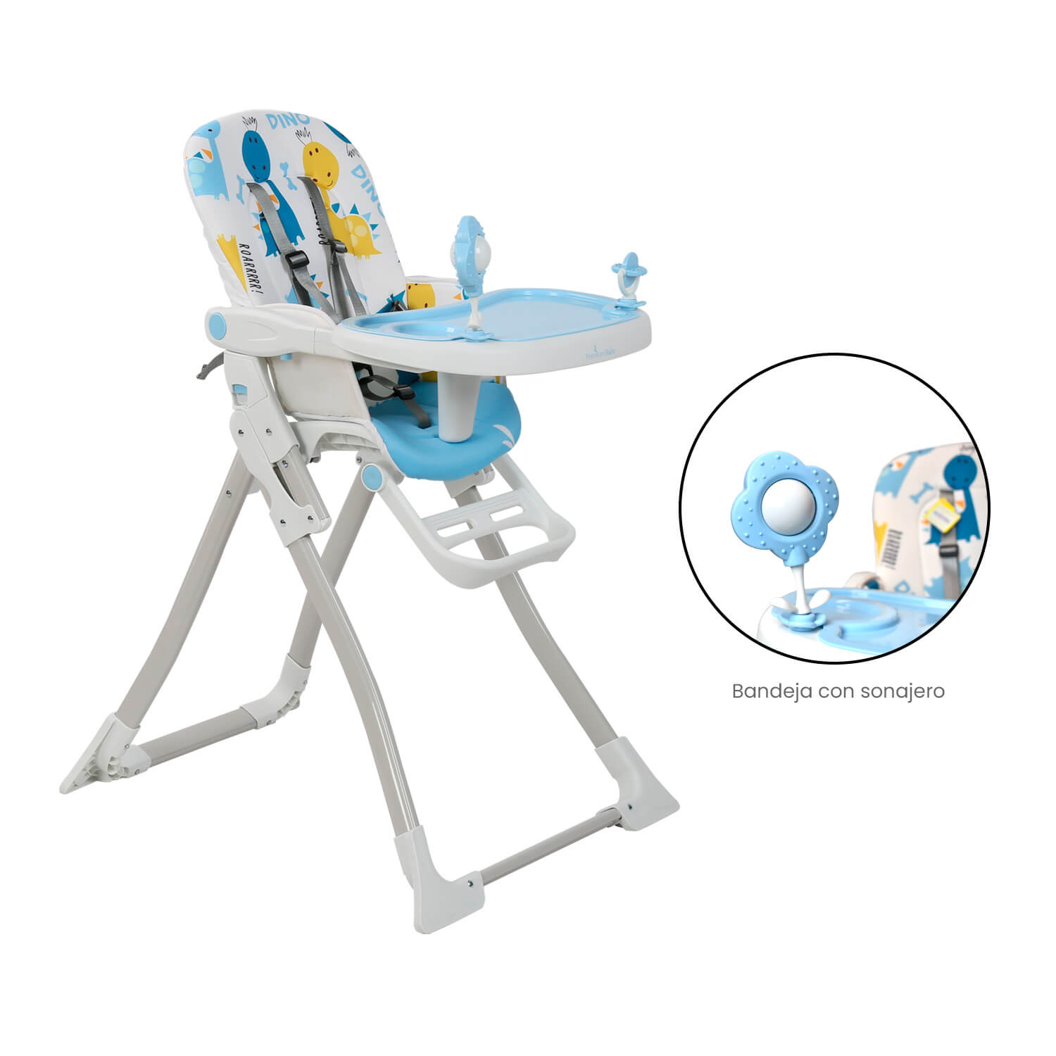 Silla Comedor Premium Baby Monaco Azul0