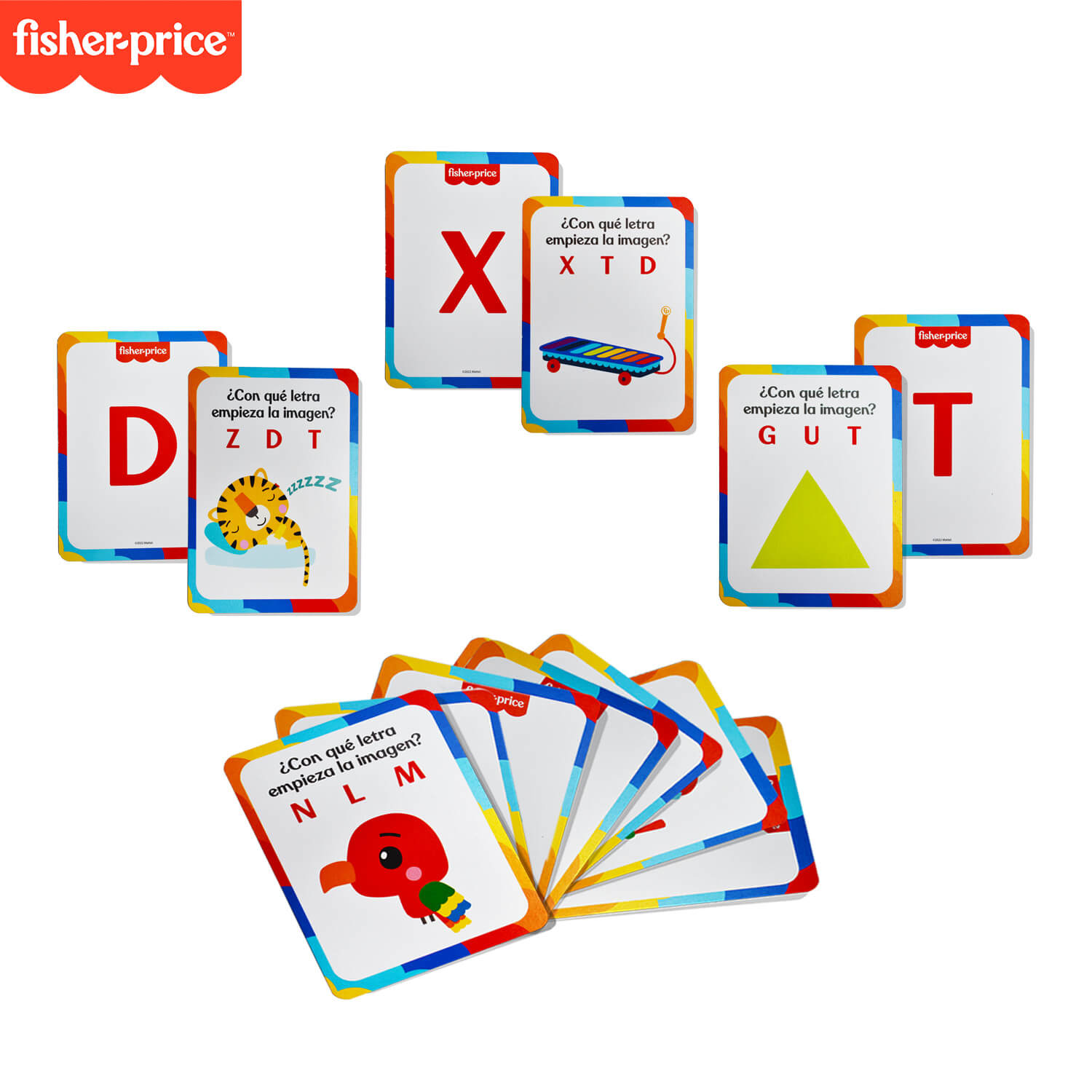 Juego Cartas de Aprendizaje Fisher Price Abecedario