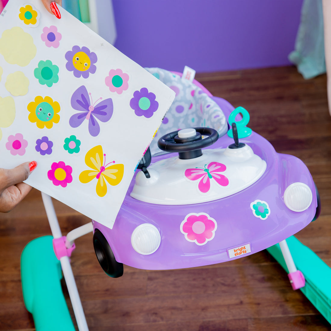 Caminador 3 en 1 Bebe Speedster Bright Starts Purpura