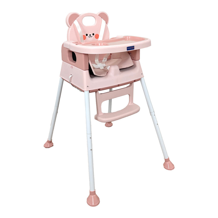 Silla Comedor 3 En 1 Lucky Happy Baby Rosa