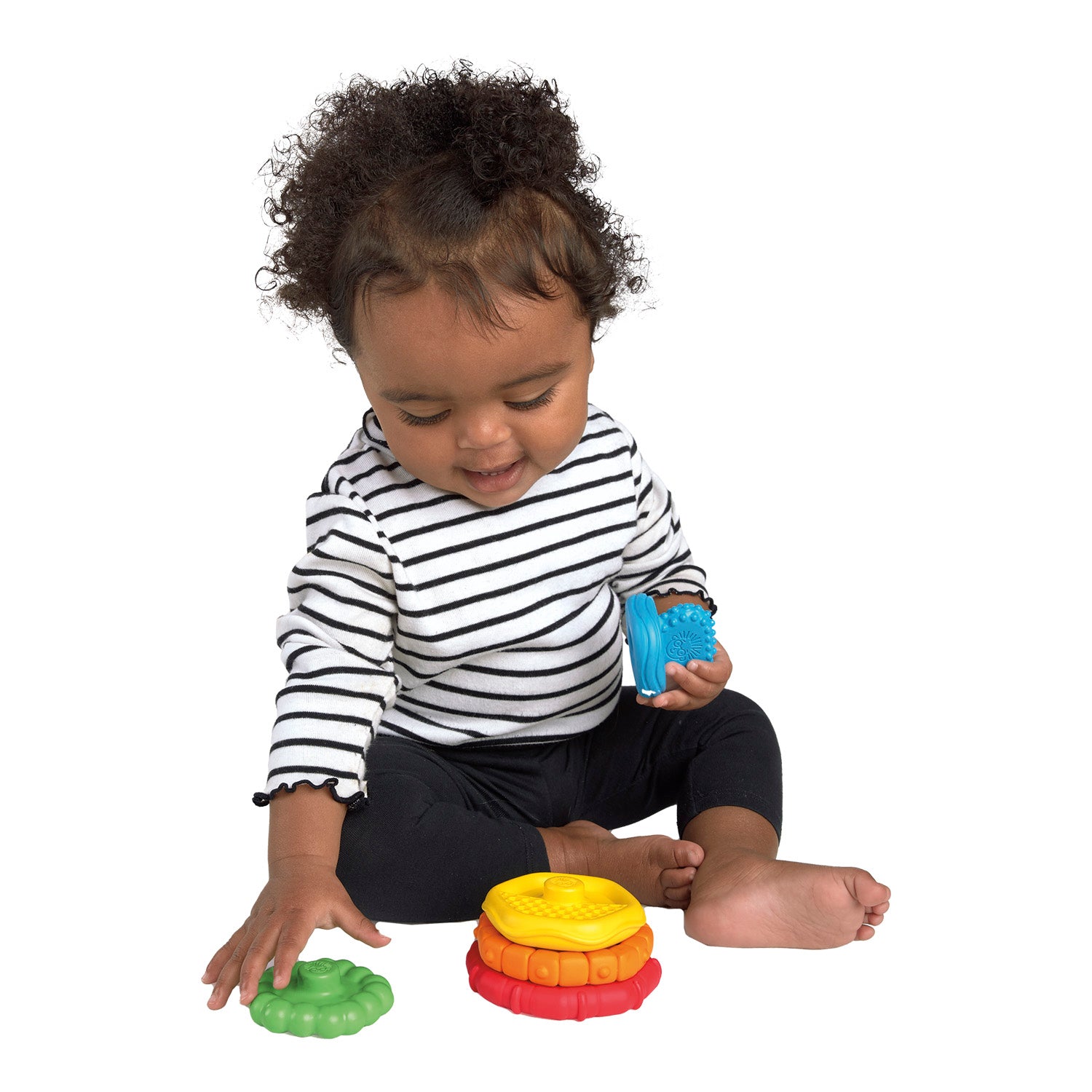 Mordedores Baby Einstein Stack & Teethe 5 Piezas 12356