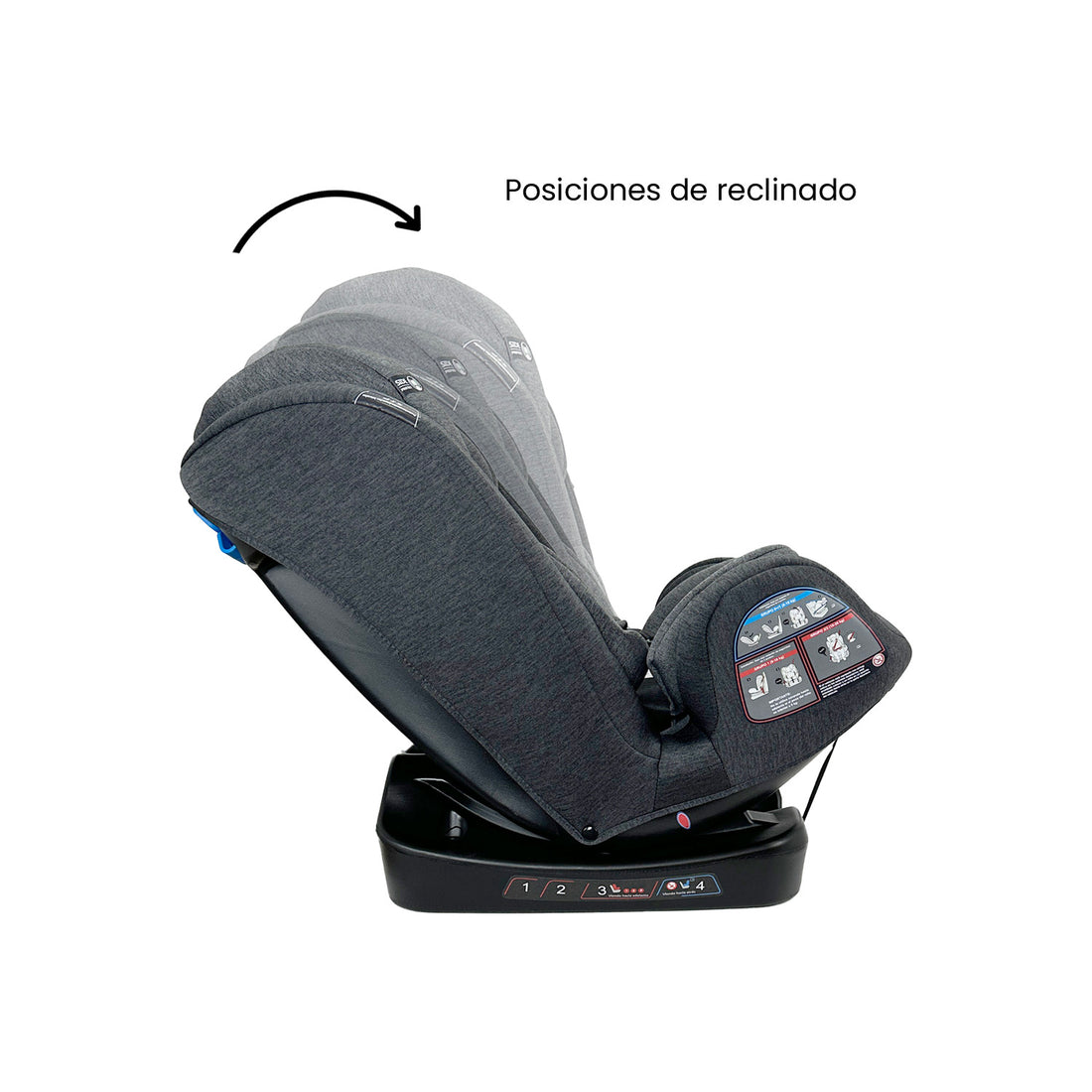 Silla para carro bebe Happy Baby Italia Negro
